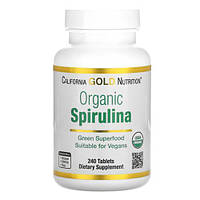 California Gold Nutrition Organic Spirulina 240 табл 01052 VB