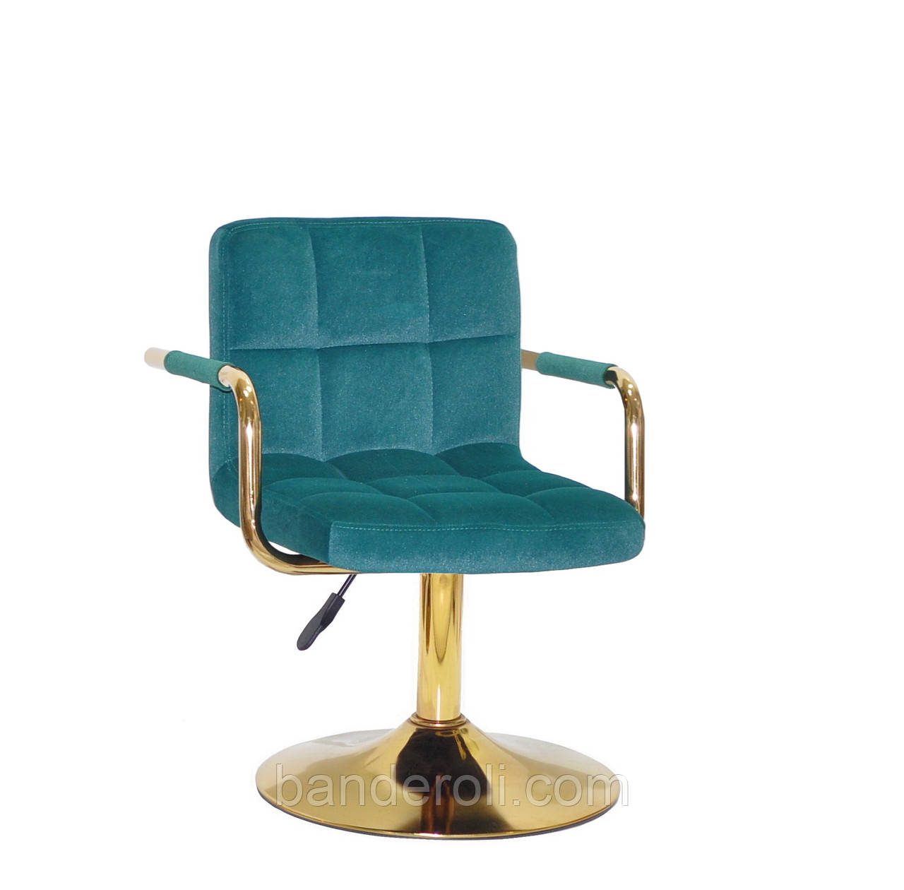 Крісло ARNO — ARM GD-Base оксамит зелений B-1003, фото 1