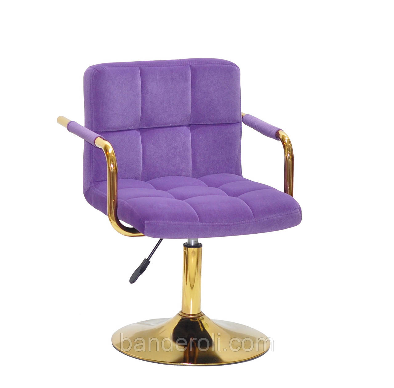 Крісло ARNO — ARM GD-BASE оксамит пурпуровий B-1013, фото 1