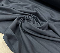 Ткань Двунитка темно-серого цвета, плотность 240 г/м2, Турция