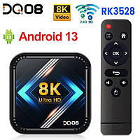 Новинка 4G/32G DQ08 RK3528 Smart TV Box 4/32G Android 13 Четырехъядерный