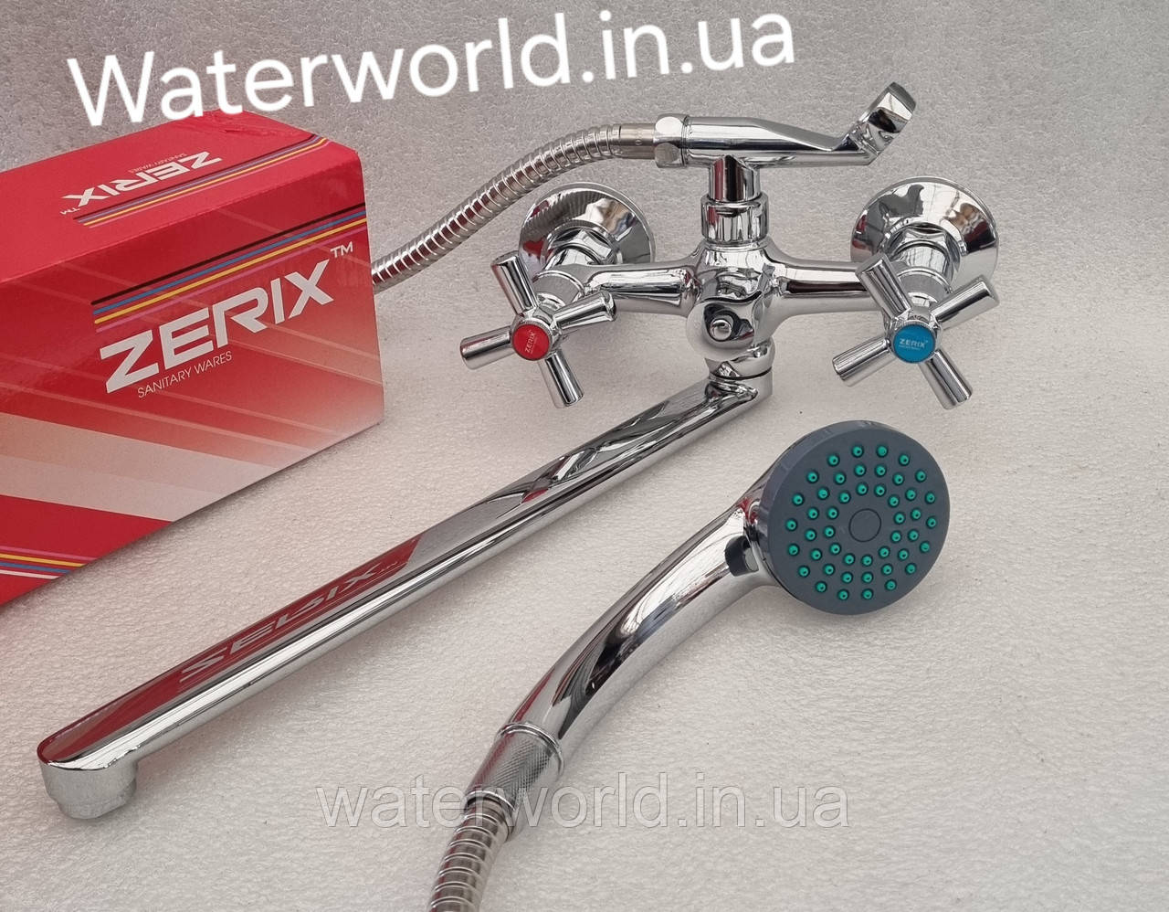 Двовентильний змішувач для ванної з душем Zerix DMT-B