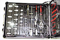 Великий набір інструментів 187 предметів у валізі. Викрутки головки ключі та багато іншого, фото 5