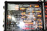 Великий набір інструментів 187 предметів у валізі. Викрутки головки ключі та багато іншого, фото 6