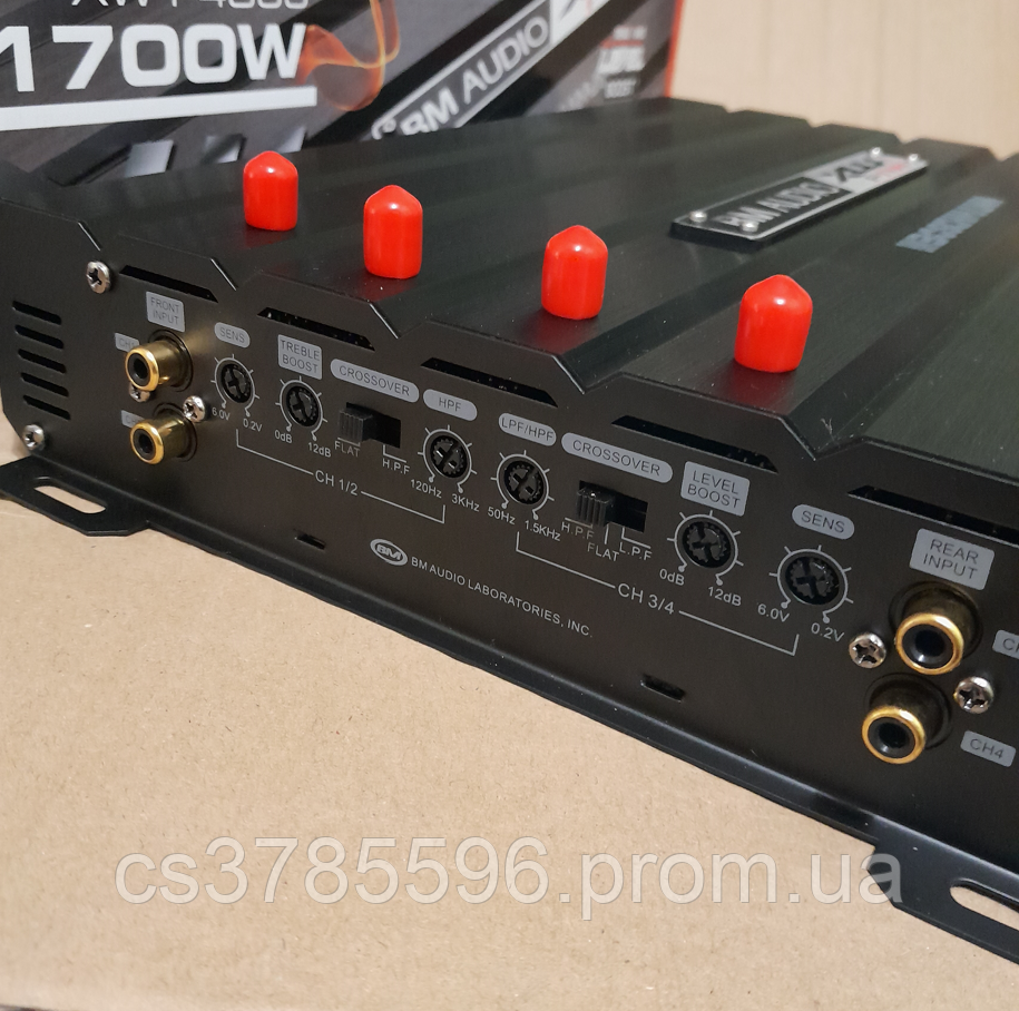 Автомобільний підсилювач звуку Boschman BM Audio XW-F4399 1700W 4-х канальний