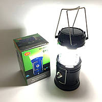 Туристический фонарь-лампа на солнечной батарее с павербанком CAMPING MH-5800T (6+1 LED). OC-895 Цвет: черный