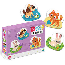 Дитячий пазл 3в1 "Домашні тварини" | Dodo (300395)