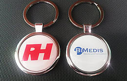 Брелки з логотипом, металеві брелки