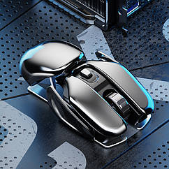 Бездротова миша Hoco DI43 Silver акумуляторна. Мишка USB для ноутбука/ПК