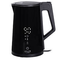 Чайник з регулятором температури Adler AD 1345 Black 1,7L