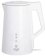 Чайник з регулятором температури Adler AD 1345 White 1,7L