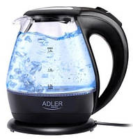 Електрочайник скляний 1.5 л Adler AD 1224