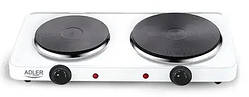 Плита двокамфорна електрична Adler AD 6504, 2500Вт