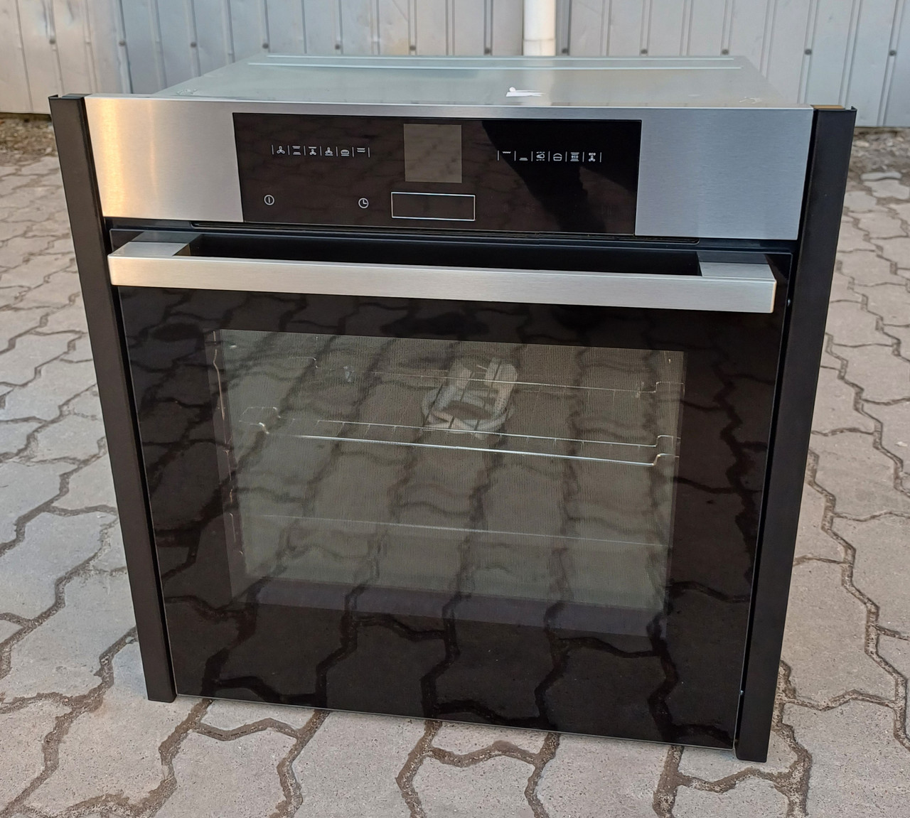 Духова шафа Нефф NEFF B15CR22N1 EasyClean TFT дисплей текст меню 71 л