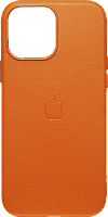 Накладка iPhone 13 Pro Max Leather MagSafe Коричневий