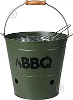 Гриль-барбекю Koopman BBQ відро зелене 26 см 0201 Топ!