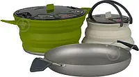 Набор посуды Sea To Summit X-Set 32 Charcoal Pan Olive Pot Sand Kettle (STS AXSET32CH) 0201 Топ !