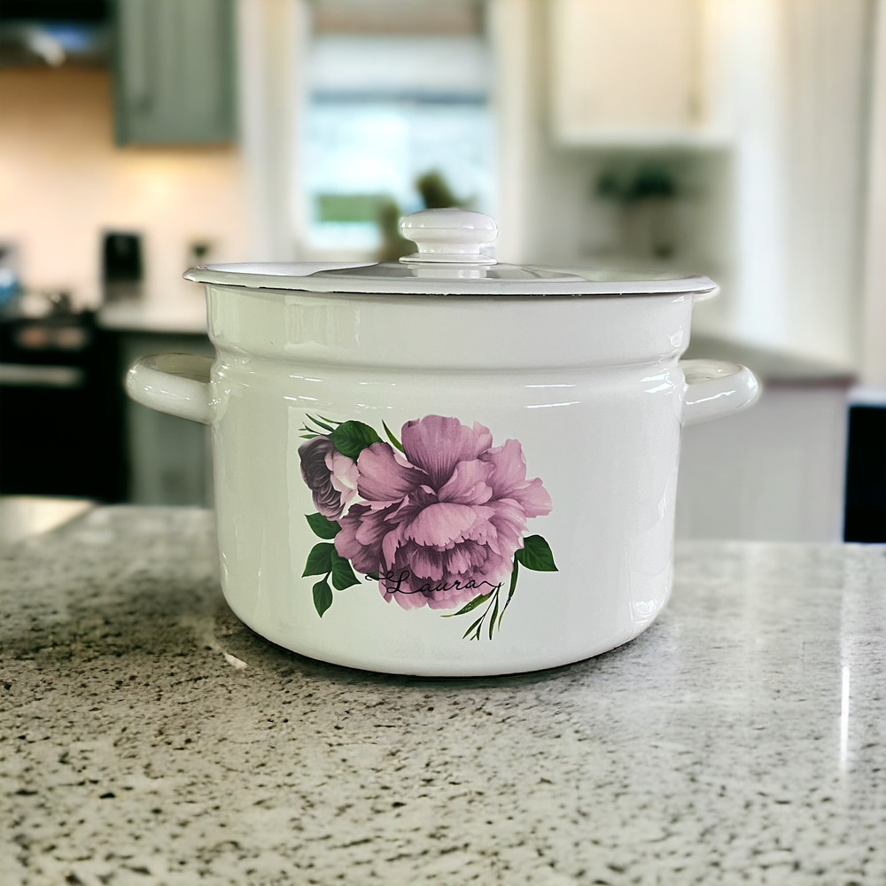 Каструля емальована 9л Лаура 1621/2 Idilia