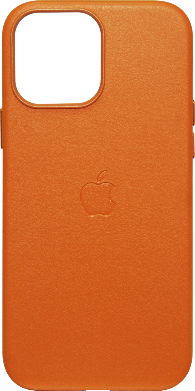 Накладка iPhone 13 Pro Max Leather MagSafe Золотий коричневий