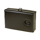 Масажний стіл для складаний м'який Чорний 180х60х70см Кушетка для косметологічних процедур для тату переносна, фото 2