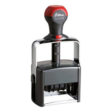 Датер з вільним полем 56x33 мм металевий 4мм, Shiny H-6106, фото 1