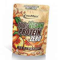 Протеин IronMaxx 100 % Vegan Protein Zero 500 g 16 servings Peach PR, код: 7614579