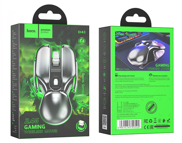 Бездротова миша Hoco DI43 Silver акумуляторна Бездротова миша Hoco DI43 Silver акумуляторна