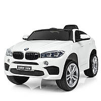 Дитячий електромобіль Джип BMW X6 (2 мотори по 35W, 2аккум, MP3, USB) JJ2199В Білий