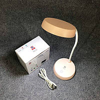 Настольная аккумуляторная лампа MS-13, лампа для школьного стола, лампа на тумбочку. DJ-579 Цвет: розовый