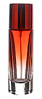 Флакон для парфюмерии 30 мл под закрутку, красный цилиндрический, комплект (флакон+распылитель+крышка)