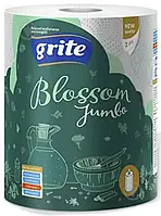 Бумажные полотенца GRITE Blossom Jumbo двухслойная 1 шт. 0201 Топ !