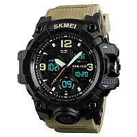 Часы наручные мужские SKMEI 1155BKH KHAKI. QW-496 Цвет: хаки