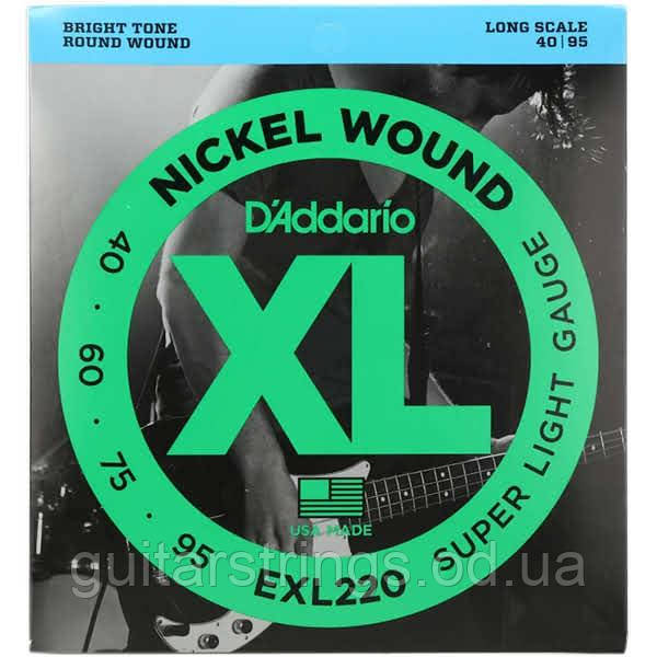 Струны D'Addario EXL220 Super Light 40-95