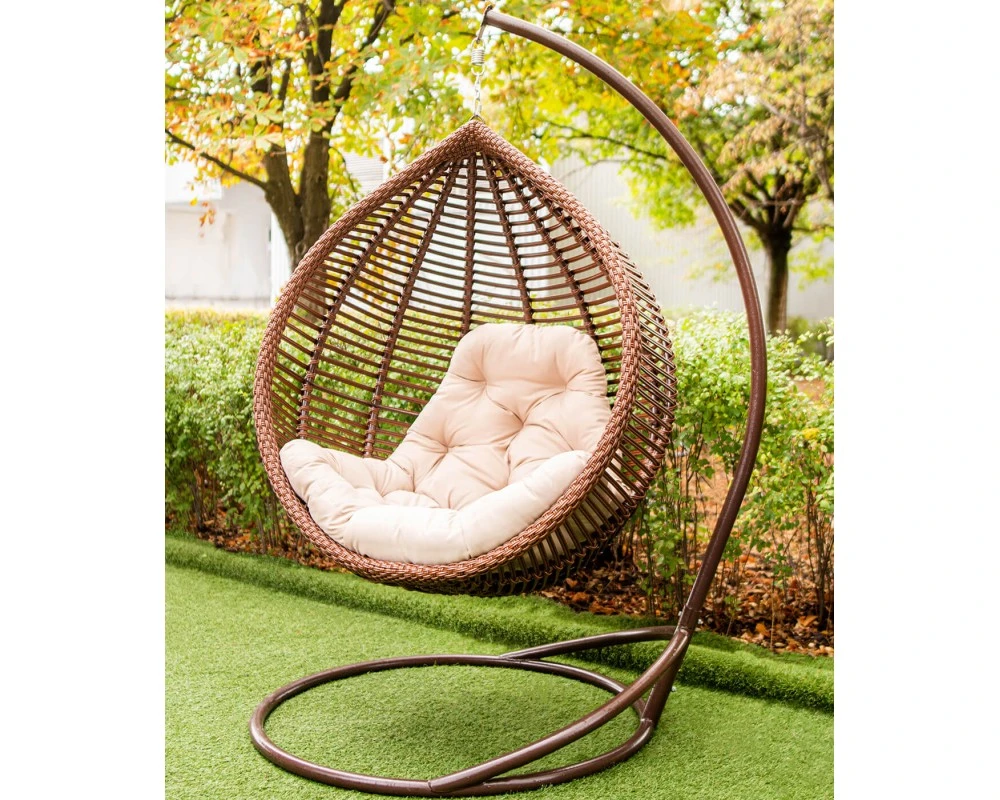 Підвісне крісло кокон Кіт Двохвильовий зі стійкою + 1100 грн, фото 1