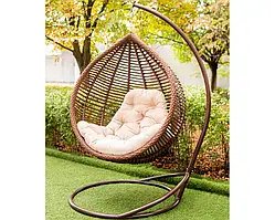 Підвісне крісло кокон Кіт Двохвильовий зі стійкою + 1100 грн