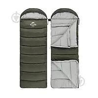 Спальный мешок Naturehike с капюшоном U350 NH20MSD07, левый, коричневый (-13 до +3°C) 0201 Топ !