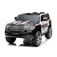 Электромобиль джип Toyota Land Cruiser (аккум 12V7AH, 2 мотор 35W, музыка, EVA, USB, MP3) JJ2022 Police