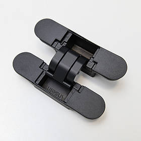 Петля дверна прихована ANSELMI AN 172 30Х125 ММ (30 КГ) чорна з ковпачками