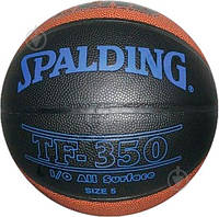 Баскетбольний м'яч Spalding TF-350 76318Z р. 5 чорний з жовтогарячим 0201 Топ!