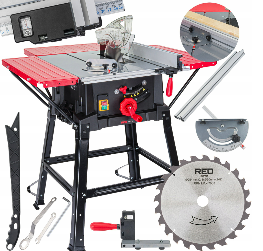 Циркулярна пила на ніжках RED TECHNIC 3400W