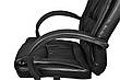 Крісло офісне екошкіра — чорне MALATEC 8983, фото 4