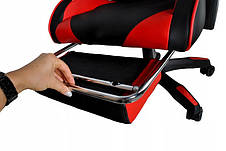 Крісло геймерське з підставкою для ніг Malatec Dunmoon 8979 RED, фото 2