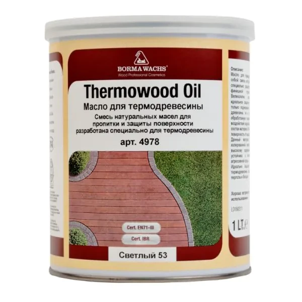 Масло для термодеревини Termowood oil 1л відлив