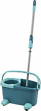 Набір для прибирання Leifheit Clean Twist Disc Mop Ergo Mobile (52102) + КОЛІСА, фото 3