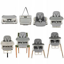 Стільчик для годування Kruzzel 22014 GRAY, фото 3