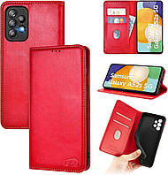 Чехол книга Hohosb для Samsung A52s 5G (красный)