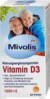 Mivolis Vitamin D3 Perlen Вітамін D3 драже для міцності кісток і імунної системи 60 шт.