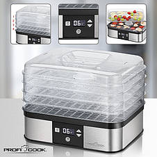Сушарка для овочів, фруктів і грибів ProfiCook PC-DR 1116, фото 3