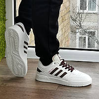 Класичні Кросівки Adidas Drop Step White-Brown Чоловічі Білі Адідас 41,43,44,45 розміри