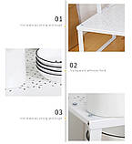 Полиця в шафі на кухню. Пілочка вставка в кухонну шафу. Додаткова полиця роздільник біла (1 шт.), фото 7